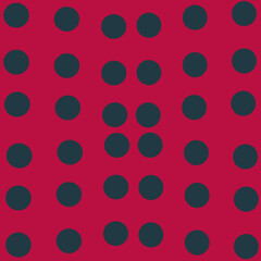 red polka dots pattern - obrazy, fototapety, plakaty