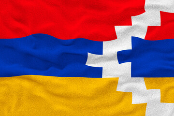 National flag  of Artsakh. Background  with flag  of Artsakh