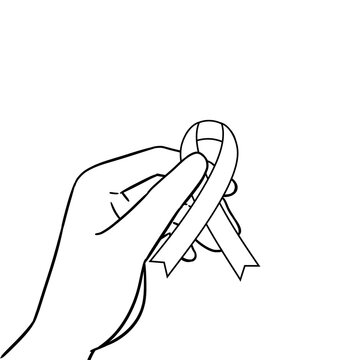 recommend clip art: hand holding cancer ribbon