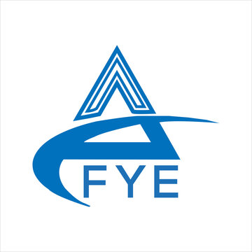 FYE letter logo. FYE blue image on white background. FYE Monogram logo design for entrepreneur and business. FYE best icon.
