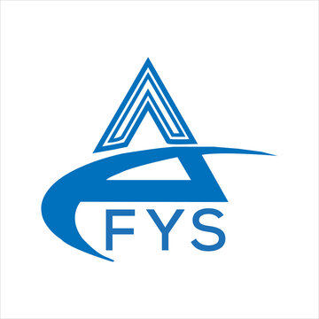 FYS letter logo. FYS blue image on white background. FYS Monogram logo design for entrepreneur and business. FYS best icon.
