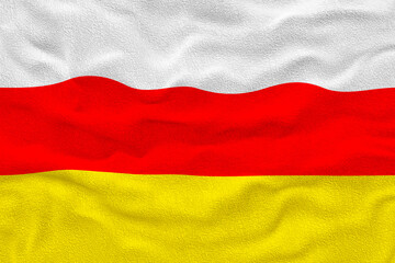 National flag of  South Ossetia. Background  with flag  of  South Ossetia