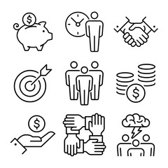 business line icon vector illustration