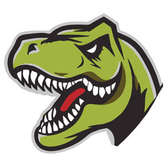 Dinosaur Trex Head Maskot © Emre