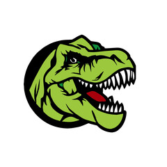 Dinosaur Trex Head Maskot © Emre