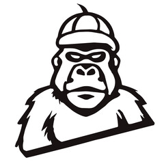 Gorilla with Hat