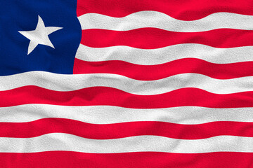 National flag of Liberia. Background  with flag of Liberia.
