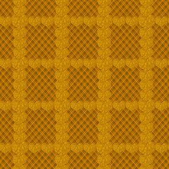 Seamless pattern in brown tones and geometric shapes