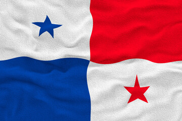 National flag of Panama. Background  with flag of Panama.