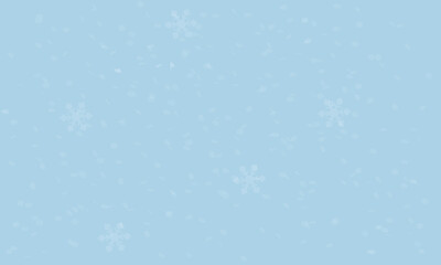 Snowflakes on blue background. Winter abstract background. Vector illustration.
