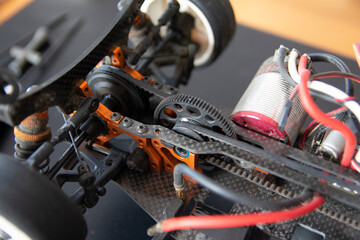 Gear wheel with belt in RC MODEL