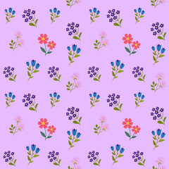 beautiful seamless floral pattern. simple pattern background. floral pattern decoration.