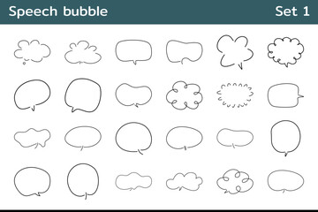 speech comic bubble balloon line doodle 