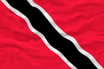 National flag of Trinidad and Tobago. Background  with flag of Trinidad and Tobago.