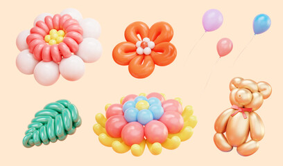 3D fun balloon art set © Rolling Stones