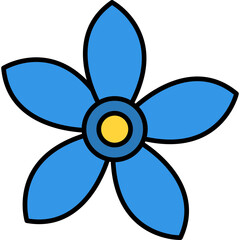 Alpine Forget Me Not Icon