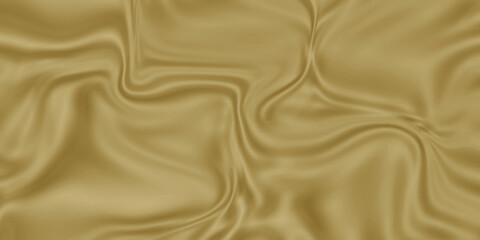 Golden silk and satin fabric background . Golden satin background . Gold digital fabric background. soft golden silk or satin texture can use as wedding and luxury party background .