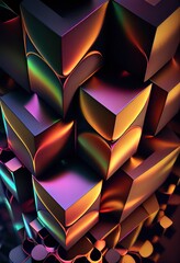 Abstract colorful background. Generative art