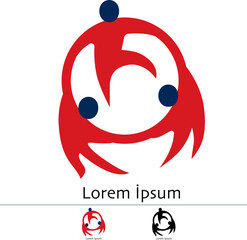 togetherness, embracing, unity emblem work