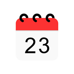 Calendar date vector flat icon