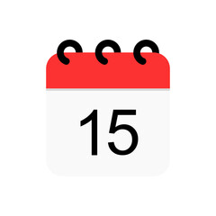 Calendar date vector flat icon