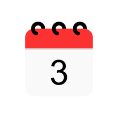 Calendar date vector flat icon