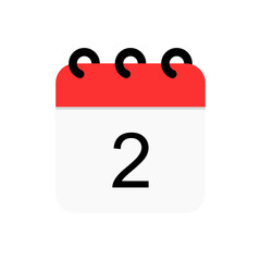 Calendar date vector flat icon