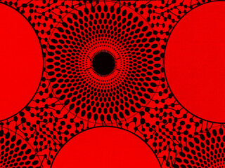 Colored African fabric – seamless and textured pattern, cotton, photo