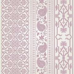 wedding card design, traditional paisley floral pattern , royal India	