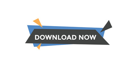 Download now button web banner templates. Vector Illustration
