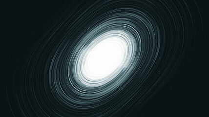 Black Light Spiral Black hole on Galaxy background with Milky Way spiral,Universe and starry concept design,vector