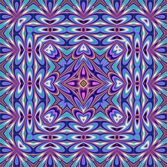 3d effect - abstract kaleidoscopic geometric color gradient pattern 