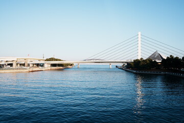 bridge over the strait