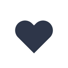 Heart icon in flat design style. Love signs illustration.