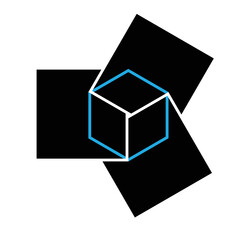 Minimal geometry .Vector Hipster Background .Logo . Abstract modern Geometrical Design Template .striped shapes.