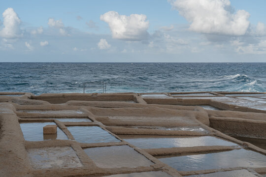 Old Salt Pans In Gozo.