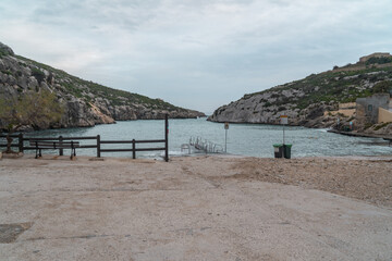 Mgarr ix-Xini on Gozo island a beautiful bay. 