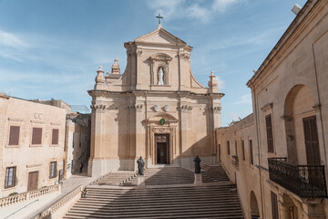 Fototapeta na wymiar Churches on the island of Gozo.