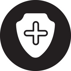medical insurance glyph icon