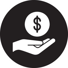 money glyph icon