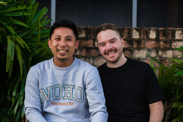 portrait of 2 gay men