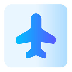 Obraz premium aeroplane gradient icon