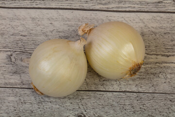 Ripe white onion