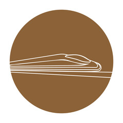 fast train icon vector