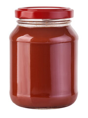 Jar of Ketchup isolated