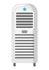 Illustration of floor air conditioner. Icon or image for industry and business.