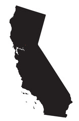 Highly Detailed California Silhouette map. - 559747550