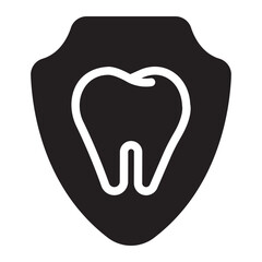 tooth glyph icon