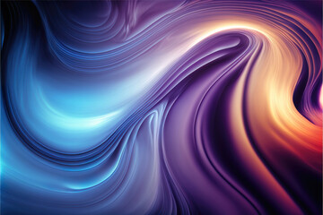 abstract smooth colorful twirly background, generative ai