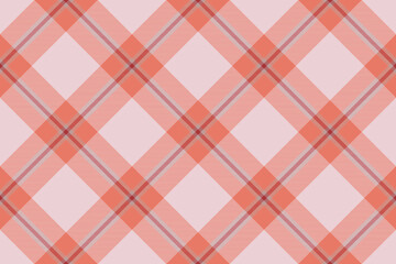 Tartan plaid background, diagonal check seamless pattern. Vector fabric texture for textile print, wrapping paper, gift card, wallpaper.